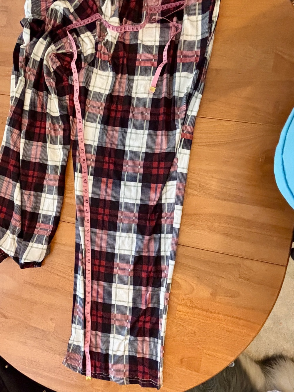 Ekouaer Gray Top and Pink Plaid Pajama Set ~ Women’s XL ~ New with Tags - Picture 13 of 16